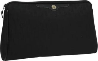 Dior Pre-owned Trotter Clutch Tas - Dames - Vintage Clutch - Zwart - ONE Size - Vintage