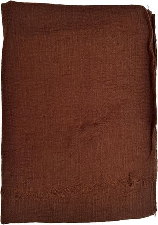 Generic HER HIJAB Ladies Crinkle Scarves Premium Headwrap Girls Headscarf Breathable Hijab Womens Scarves multicolour (Dark Brown)