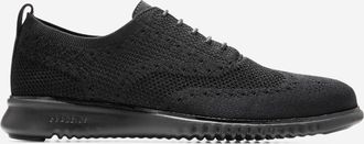 Cole Haan Mens 2.ZER&Oslash;GRAND Stitchlite Wingtip Oxford Shoes - Black Size 7.5