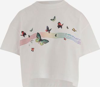 Casablanca katoenen T-shirt met logo