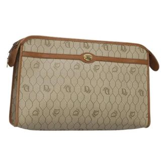 Dior Pre-owned Clutches, female, Beige, Size: ONE SIZE Pre-owned Vintage Clutch Bag