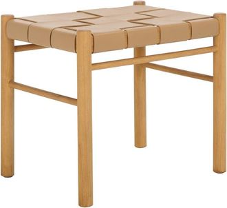 Safavieh Couture Devnie Woven Leather Ottoman