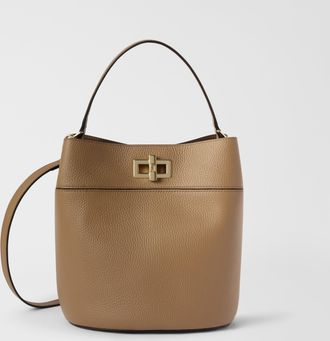 Furla Amelia Borsa A Secchiello S Toffee Marrone Pelle Di Vitello Granata Donna