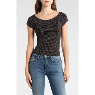 Re/Done Dot Top in Microdot at Nordstrom, Size X-Large