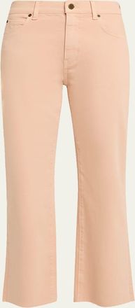 Kobi Halperin Mika Flare-Leg Raw Hem Crop Pants