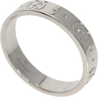 Gucci White Gold (18K) Band Ring (Pre-Owned)