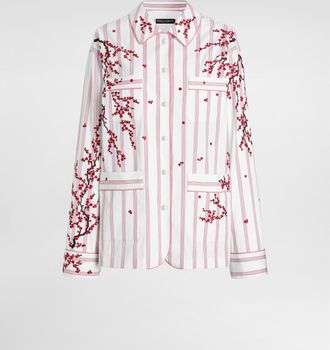 Dolce & Gabbana Vanity Shirt With Flower Embroidery - Woman Shirts And Tops Multi-colored 38
