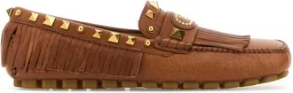 Valentino Garavani Brown Leather Loafers
