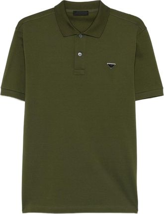 Prada Triangle-logo Polo Shirt
