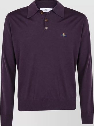 Vivienne Westwood wool long-sleeve polo sweater