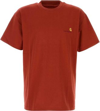 Carhartt Work in Progress Carhartt Wip Red Cotton S/S American Script T Shirt
