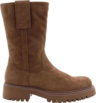 Guglielmo Rotta Stijlvolle Enkellaars TWO - Dames - Enkellaarsjes - Bruin - 37 EU - Schoenen