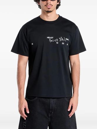 Heliot Emil T-shirt Fulgens con stampa grafica - Nero