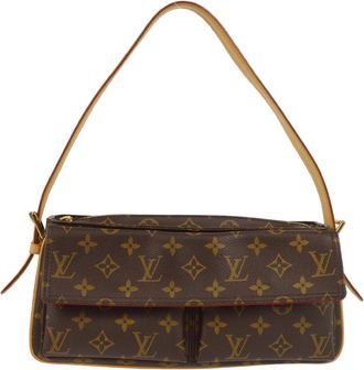 Louis Vuitton Viva Cite Handbag Monogram Canvas Brown Canvas Handbag (Pre-Owned)