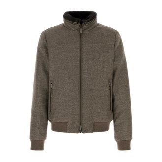 Moorer Down Jackets, male, Brown, Size: 3XL Bellati-Lp Bomber Jacket