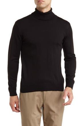 T.R. Premium Tailored Recreation Wool & Cotton Blend Turtleneck in Black at Nordstrom Rack, Size Xx-Large