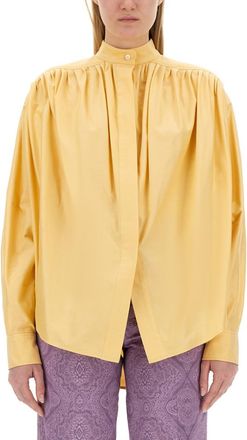 Etro Yellow Regular Solid Shirt
