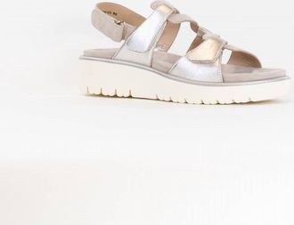 Ara Womens Bayview Sandal In Platinum/sand