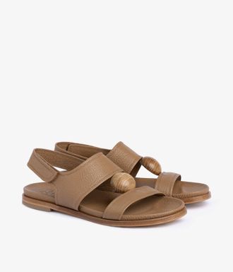 Pedro Garcia Beige leather slingback sandal | Janica | Fall-winter 26 |