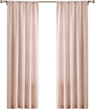Brooklyn Loom Solid Cotton Percale Window Curtain Pair