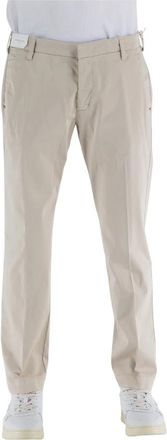Entre Amis Katoenen broek met Amerikaanse zakken - Heren - Nette broeken - Beige - W44 - Katoen - Broeken