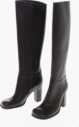 Bottega Veneta Stivali in Pelle STORM con Punta Squadrata 10cm Bottega Veneta