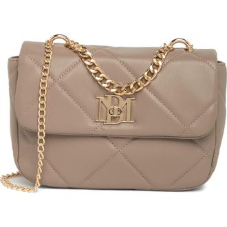 Badgley Mischka Quilted Crossbody Bag in Taupe at Nordstrom Rack