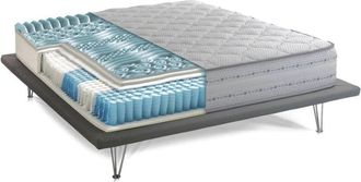 Talamo Italia Talamo Italia - Materasso piazza e mezza Sonia, Materasso in Memory Foam e Molle insacchettate, 100% Made in Italy, Anti acaro e Anallergico, Cm