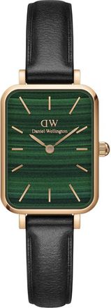 Daniel Wellington Quadro Pressed Sheffield - Dames - Horloges - Zwart - ONE Size - Leer - Accessoires