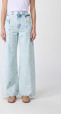Maison Margiela High-Waisted Flare Jeans in Black Cotton Denim