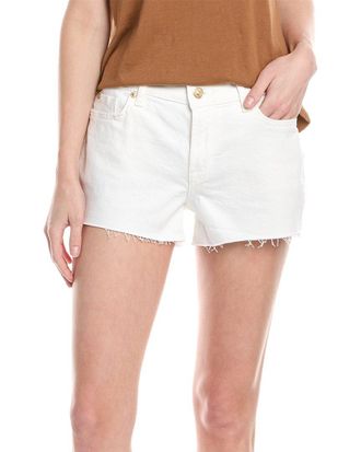 7 For All Mankind Cut Off Clean White Short