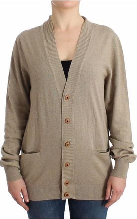 Ermanno Scervino Dames, Truien, Beige, Maat: 2XL Wol