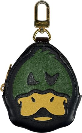 Louis Vuitton Black Brown Monogram Leather Coin Purse/Coin Case (Pre-Owned)