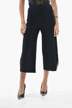 Stella McCartney Pantaloni COMPACT Elasticizzati A Vita Alta Con Dettagli Strass Stella McCartney