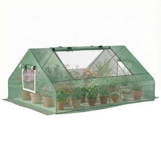 OEM Serra Tunnel In Pe Con Tetto A Punta Per Giardino 180 X 140 X 80 Cm