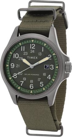 Timex Expedition North Field Post Solar Green Dial Mens Watch TW2V03700