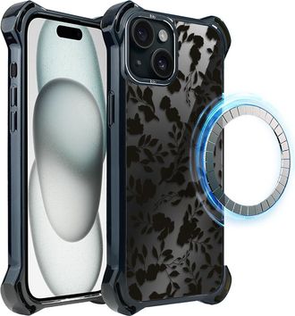 OEM Funda Ibizu Dropguard Ultra Para Iphone 15 Plus Con Magsafe, Color Midnight, Leaf Shadow