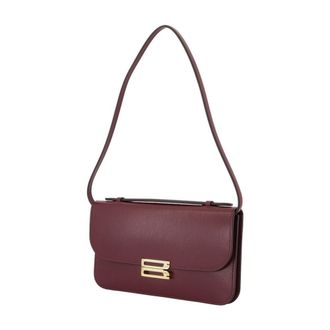 Victoria Beckham Midi Dorian Pochette Shoulder Bag - Burgundy