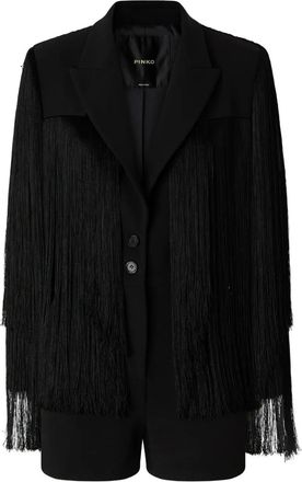 Pinko Tuta corta con frange - Nero