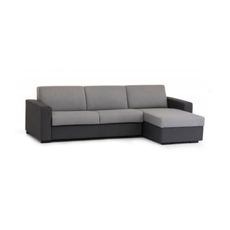 Talamo Italia Sofa Cama Alisea, Sof&aacute; De Esquina, 100% Made In Italy, Sof&aacute; Con Apertura Giratoria, Con Contenedor Reversible Peninsula, Con Reposabrazos Delgados, Cm