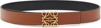 Loewe Anagram Leather Belt - Black - 38 (UK16/ XL)