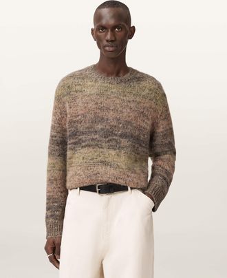 AllSaints Cotton Finch Oversized Jumper, Size: XXL