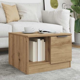 vidaXL Coffee Table Artisan Oak 50x50x36 cm Engineered Wood Vidaxl