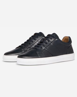 Oliver Sweeney Mens Kendal Trainers in Dark Blue Leather - Size UK 10