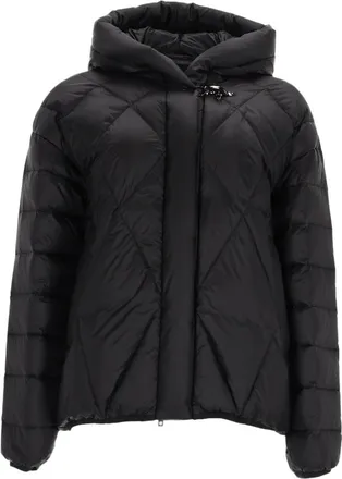 Fay Argyle Degrad&eacute; Diamond Quilted Hooded Down Jacket