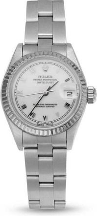 Rolex Pre-owned Rolex Datejust Automatic White Dial Ladies Watch 69174 WRO
