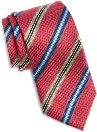 Nordstrom Striped Silk Tie in Red at Nordstrom