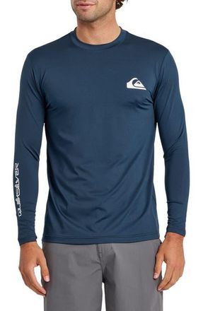 Quiksilver Everyday Surf Long Sleeve Performance Rashguard in Dark Denim at Nordstrom, Size Xx-Large