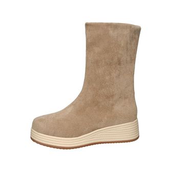 Generic Womens Round Toe Platform Wedge Espadrilles Ankle Boots Slip On Comfort Casual Winter Outdoor Walking Shoes (7.5,Khaki)