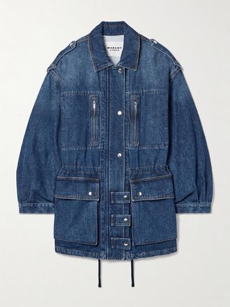 Isabel Marant Giacca In Denim A Pannelli Joanna - Blu